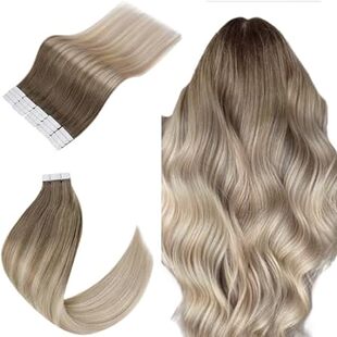 Ombre Blonde Tape in Hair Extensions Human Hair Balayage