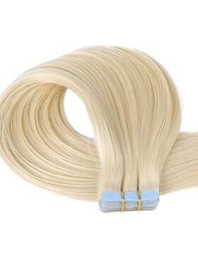 PROTEA Tape in Hair Extensions， Straight Human Hair for W