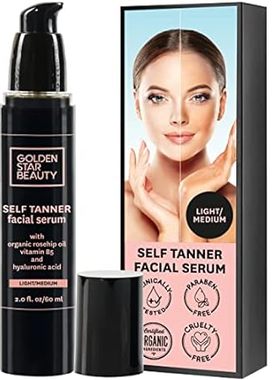 Face Tanner – Self Tan Serum w/Hyaluronic Acid and Organi