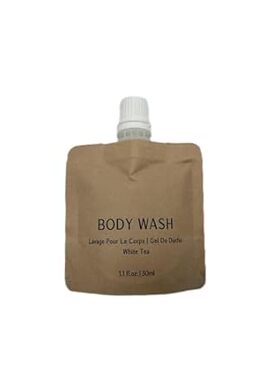 Body Wash Recyclable Kraft Paper Pouch Bag (100 Pack， 1.1