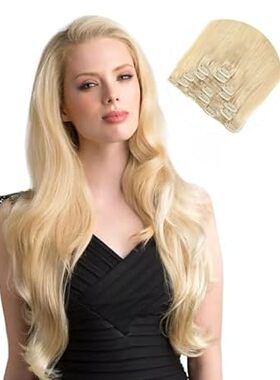 Missme Clip In Hair Extensions Real Human Hair，16in 120g