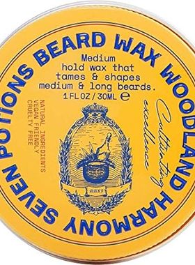 SEVEN POTIONS Beard Wax 1 oz. Natural Beard Styling Wax F