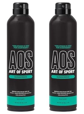 Art of Sport Sunscreen Spray， SPF 50 UVA/UVB Protection，