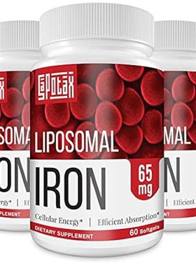 Liposomal Fe Iron Supplement for Women，65 mg Iron Supplem