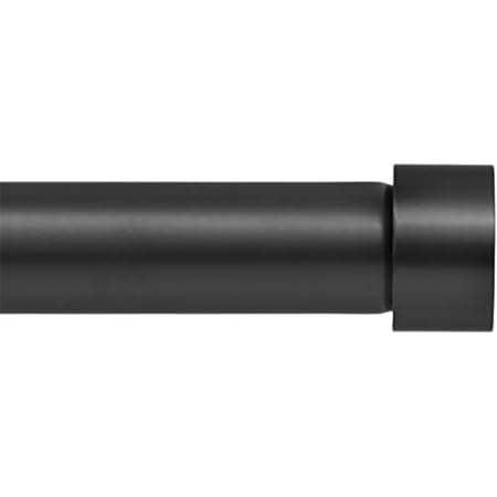Ivilon Drapery Window Curtain Rod - End Cap Style Design