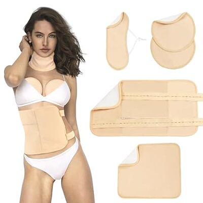 Castor Oil Pack Wrap， 5Pcs Reusable Organic Cotton Castor