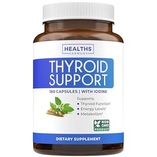 Thyroid Support Complex with Iodine - Vegan Non-GMO Hypoa