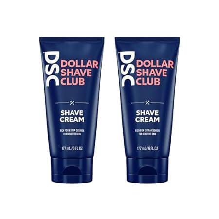 Dollar Shave Club， Shave Cream 2-Pack， Formulated with Al