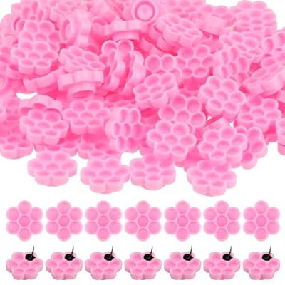 200Pieces Flower Shape Glue Cup Eyelash Extension Glue Ho
