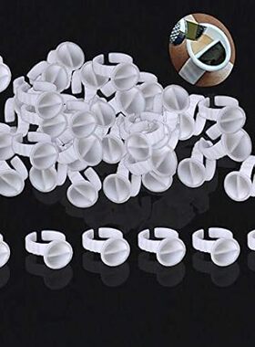 100Pcs 2 Slot Disposable Plastic Nail Art Tattoo Glue Pal