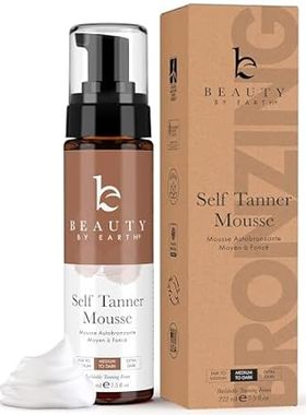 Beauty by Earth Self Tanner Mousse - Medium to Dark Gradu