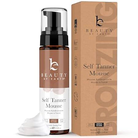 Beauty by Earth Self Tanner Mousse - Medium to Dark Gradu