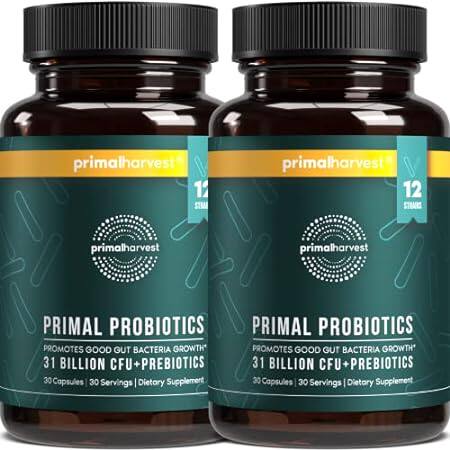 Primal Harvest 2 Pack， PREbiotics and PRObiotics for Wome