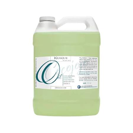Dr Joe Lab Kukui Nut Oil - Bulk 32 oz - 100% Pure Natural