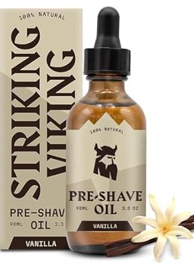 Striking Viking Pre Shave Oil For Men - Shaving Oil Vanil