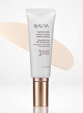 AVYA SPF 40 Sheer Tinted Moisturizer with Hyaluronic Acid