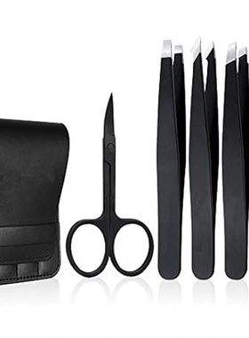 Tweezers Set 5-Piece - Professional Stainless Steel Tweez