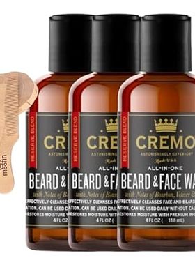 Beard and Face Wash， 4 FL OZ Best beard wash for men - De