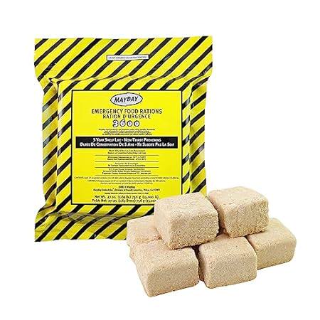 Mayday Emergency Food Bars， 3600 Calorie Meal Replacement