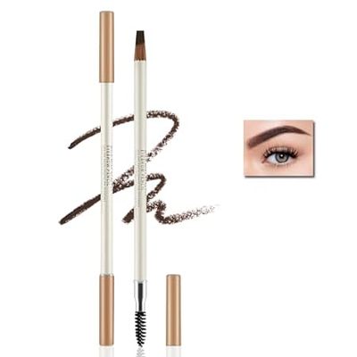Eyebrow Pencil， Dual Ended Brown Brow Pencil With Eyebrow