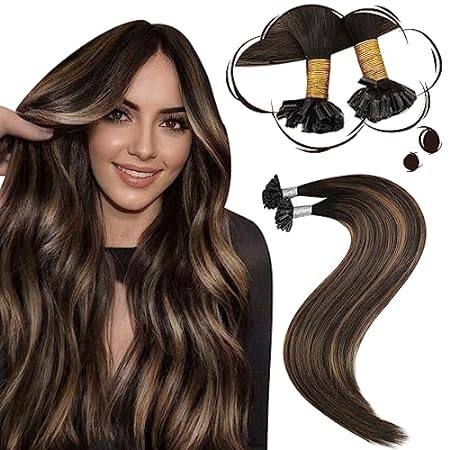 Moresoo Utip Hair Extensions Human Hair Ombre Keratin Hai
