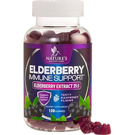 Nature’s Sambucus Elderberry Gummies， Immune Support for