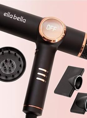 ELLA BELLA? Professional Ionic Hair Dryer with Diffuser ?