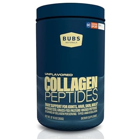 BUBS Naturals Unflavored Collagen Peptides Powder - Best