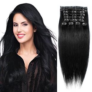 Straight Remy Human Hair Clip in Hair Extension 26 Inches