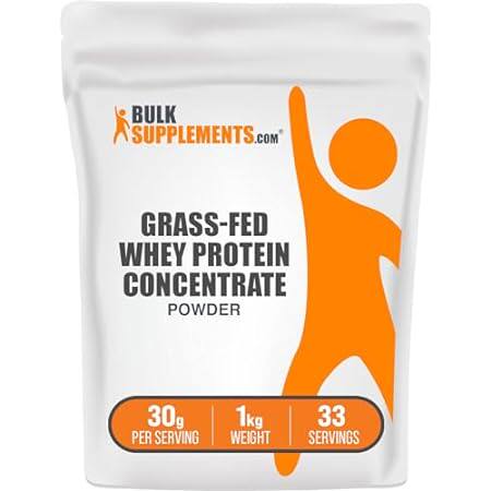 BULKSUPPLEMENTS.COM Grass Fed Whey Protein Powder - Pure
