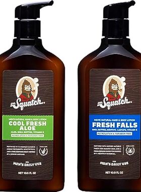 Dr. Squatch Men's Natural Lotion Non-Greasy Men's Lotion