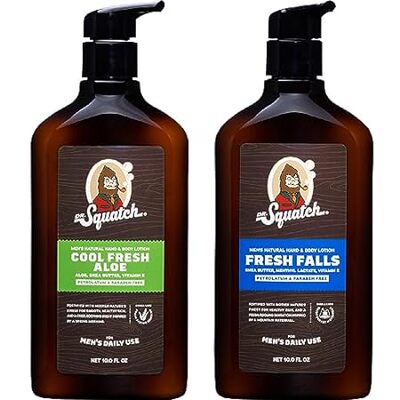 Dr. Squatch Men's Natural Lotion Non-Greasy Men's Lotion