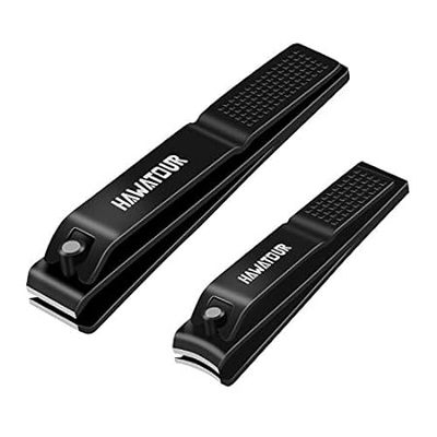 HAWATOUR Nail Clippers Set， Ultra Sharp Sturdy Fingernail