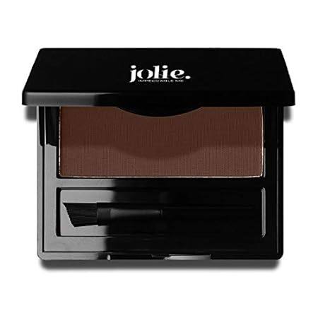 Jolie Brush on Brow Pressed Eye Brow Powder (Dark Brown)
