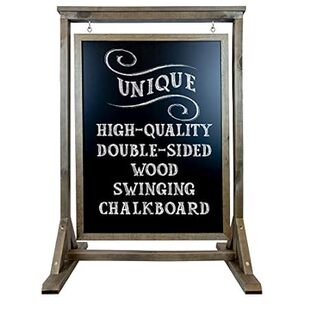 Designed Rustic Woo Uniquely Sign Handcrafted Chalkboard
