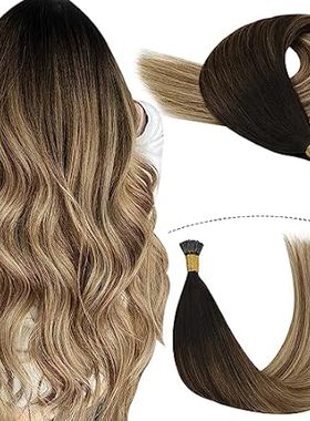 YoungSee I Tip Hair Extensions Brown Balayage Itip Hair E