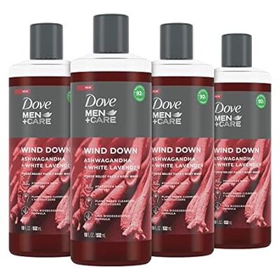 DOVE MEN + CARE Face + Body Wash For Men Wind Down Ashwag