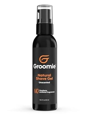 Groomie Natural Shave Gel - Aftershave Gel for Delicate S