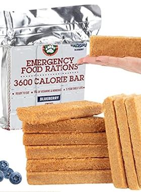 Grizzly Gear Emergency Food Rations- 3600 Calorie Blueber