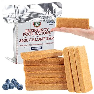 Grizzly Gear Emergency Food Rations- 3600 Calorie Blueber