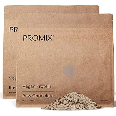 Promix Plant-Based Vegan Protein Powder， Raw Chocolate -