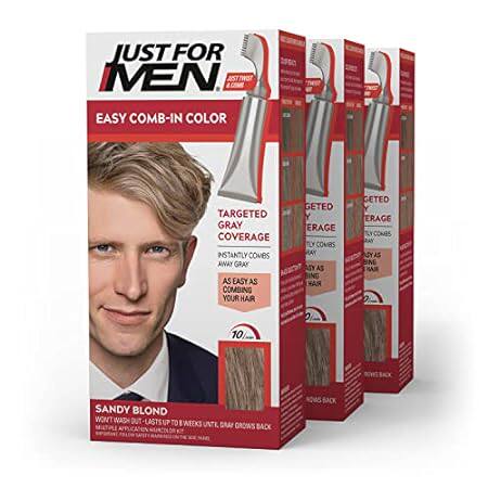 Just For Men Easy Comb-In Color Mens Hair Dye， Easy No Mi