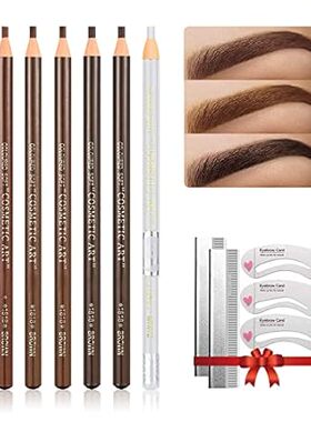 Waterproof Eye-Brow Pen-cil Set， Pull Cord Peel-off Eyebr