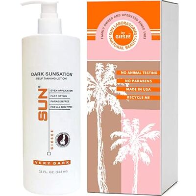 Sun Laboratories Dark Sunsation Self Tanner Lotion 32 oz