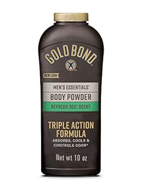 Gold Bond Men's Essentials Talc-Free Body Powder， 10 oz.，