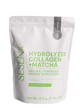 SESEN Hydrolyzed Collagen + Matcha (Green) Powder 17.6 oz