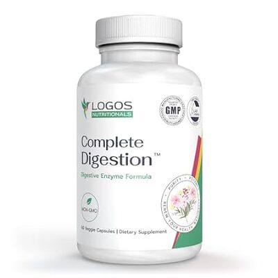 Logos Nutritional Vegan Digestive Enzymes Capsules for Di