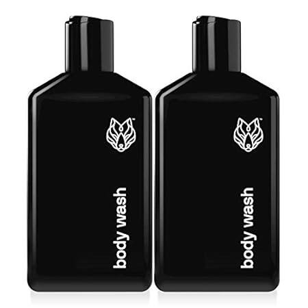 Black Wolf Charcoal Powder Body Wash for Men- 10 Fl Oz， 2