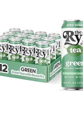 Ryl Iced Tea， Green， Antioxidant Superblend， Zero Sugar，