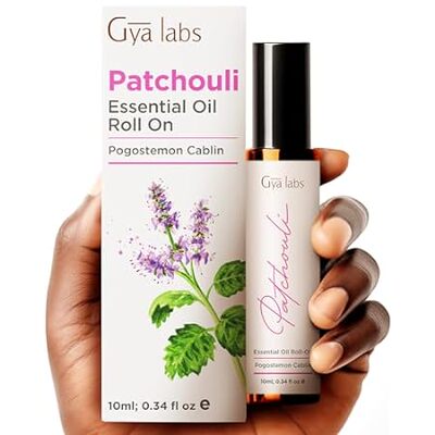 Gya Labs Patchouli Perfume Oil Roll On for Women - Long L